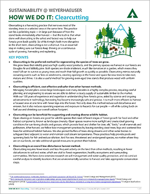 How We Do It: Clearcutting (Click To Read)