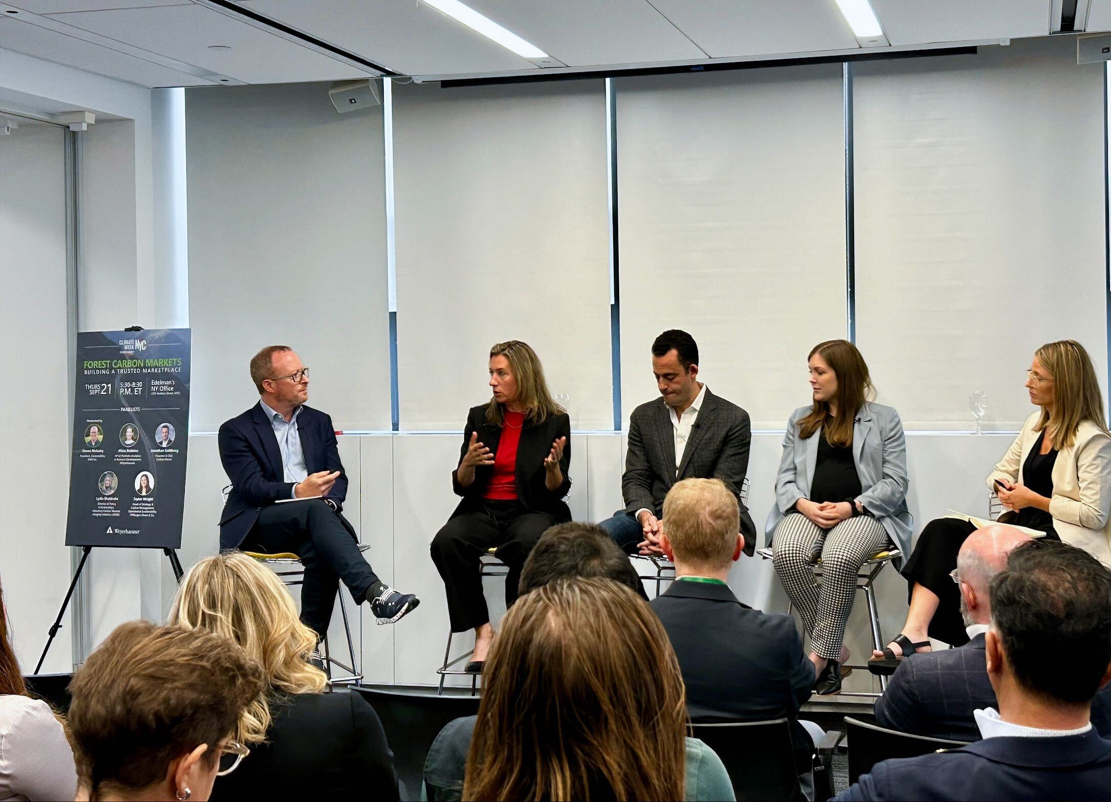 Image of panel discussion at Climate Week NYC 2023
