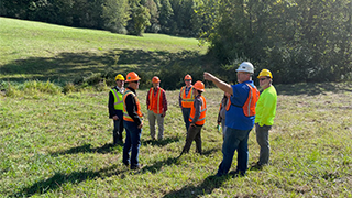 Image of WV Wood Products fiber sourcing team taking part in an SFI external audit.