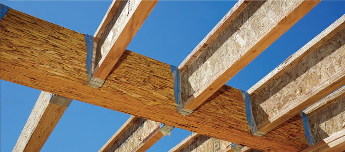 To size engineered beams and headers you begin with load per foot of beam. 