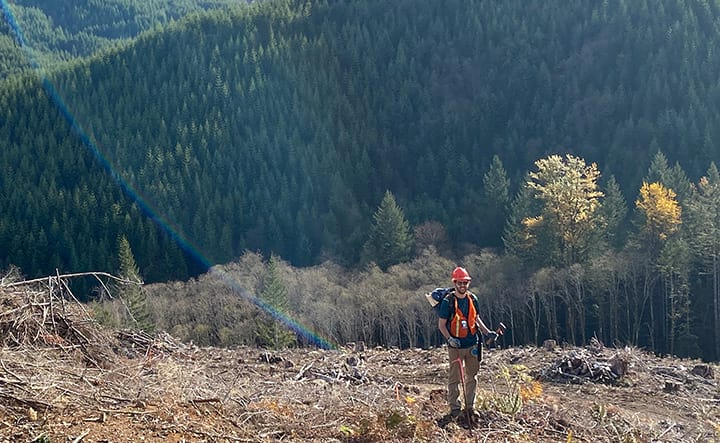 Installing research plots in Springfield, Oregon