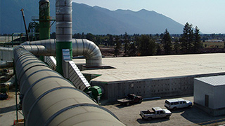 Image of filters coming from a production facility