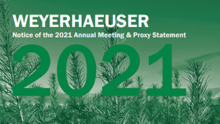 Weyerhaeuser 2021 Proxy Cover