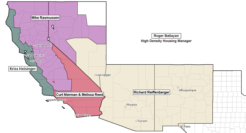 Southwest Territory Map