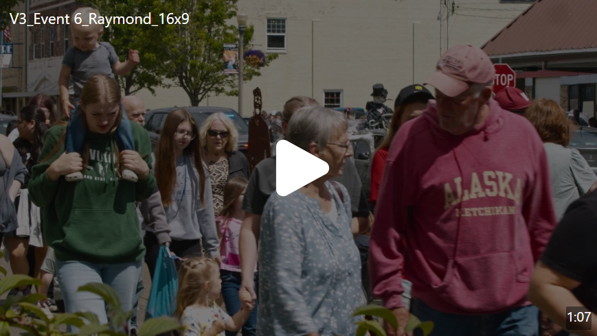 Still from a video about the Raymond Willapa Harbor Festival celebration.