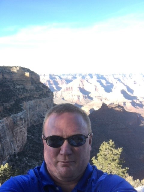 Mike Stalnaker, reliability manager at our engineered wood plant in Buckhannon, West Virginia, on a trip to the Grand Canyon in 2017.