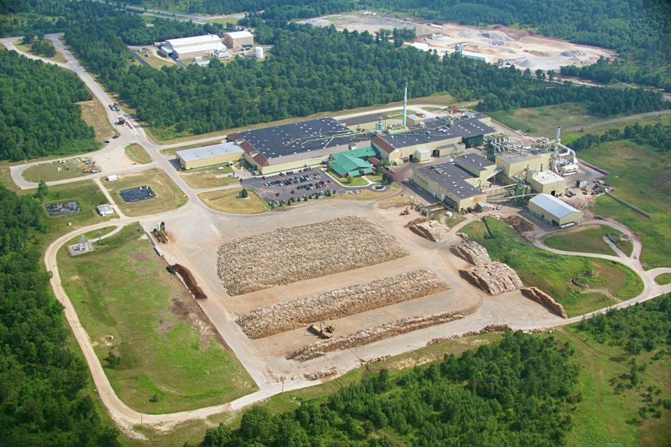 A recent ariel view of our Grayling, Mich., OSB mill.