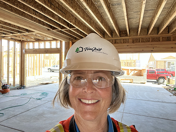 Renee Strand on jobsite