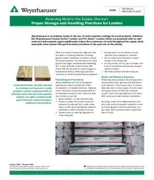 Reducing Mold in the Supply Channel