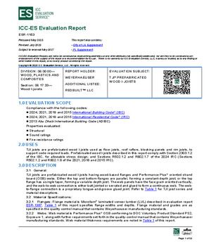U.S. and City of LA ICC-ES Report No. ESR-1153