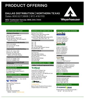 Dallas, TX Line Card