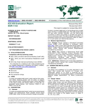 U.S. and City of LA ICC-ES Report No. ESR-1153