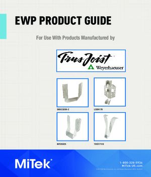 Mitek Connector Guide for Trus Joist Products