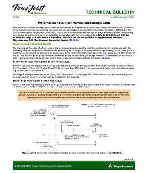 Weyerhaeuser SCL Floor Framing Supporting Guards