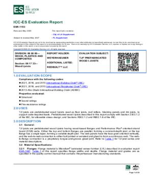 U.S. and City of LA ICC-ES Report No. ESR-1153
