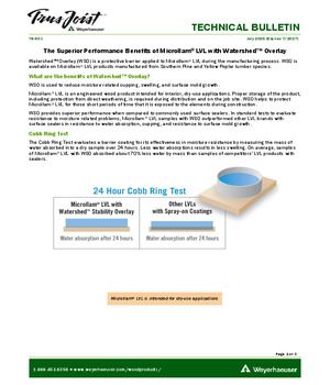 Performance of Microllam LVL with Watershed Stability Overlay
