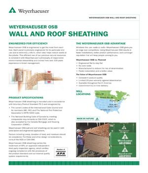 Weyerhaeuser Wall and Roof Sheathing