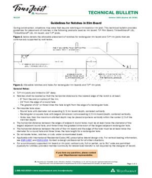 Guidelines for Notches in Rim Board