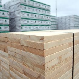 Image showing 4-Suare J-grade lumber stacked.