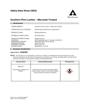 Southern Pine Lumber - Mycostat Treated