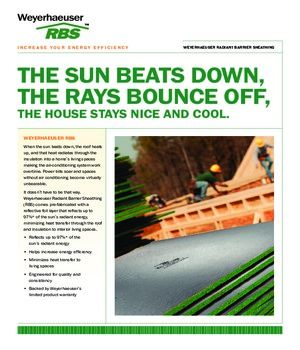 Weyerhaeuser Radiant Barrier Sheathing (RBS)