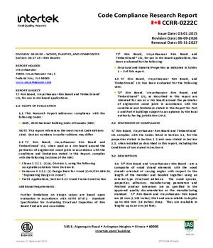 Code Compliance Research Report CCRR-0222C