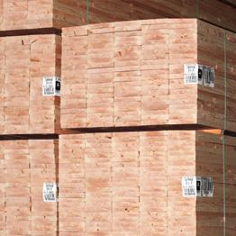 Image showing premium green Douglas-fir lumber stacked.