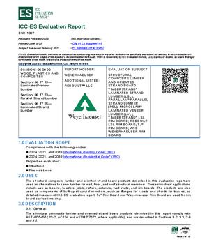 U.S and City of LA ICC-ES Report No. ESR-1387