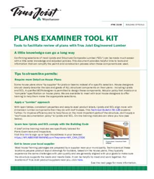 Plans Examiner Tool Kit