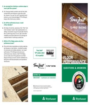 Trus Joist TJ-Pro Rating Q&A