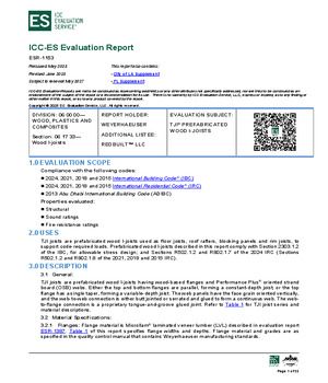 U.S. and City of LA ICC-ES Report No. ESR-1153