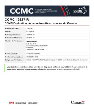 Canadian CCMC ER No. 12627-R