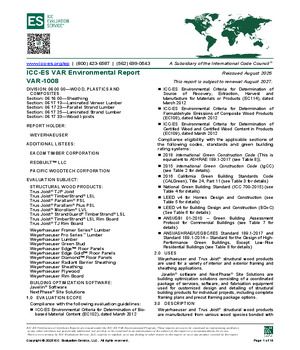 ICC-ES SAVE Report No. VAR-1008