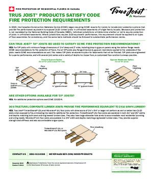 Fire Protection of Residential Floors in Canada