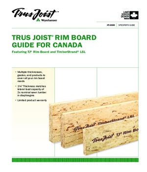  TJ® Rim Board Guide for Canada