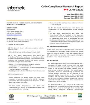 Code Compliance Research Report CCRR-0222C