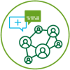 Graphic showing connection between numerous stakeholders