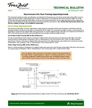 Weyerhaeuser SCL Floor Framing Supporting Guards