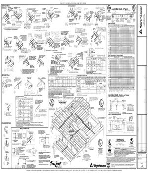 AutoCAD: Floor Framing and Installation Typical Details Cover Sheet (Black & White)