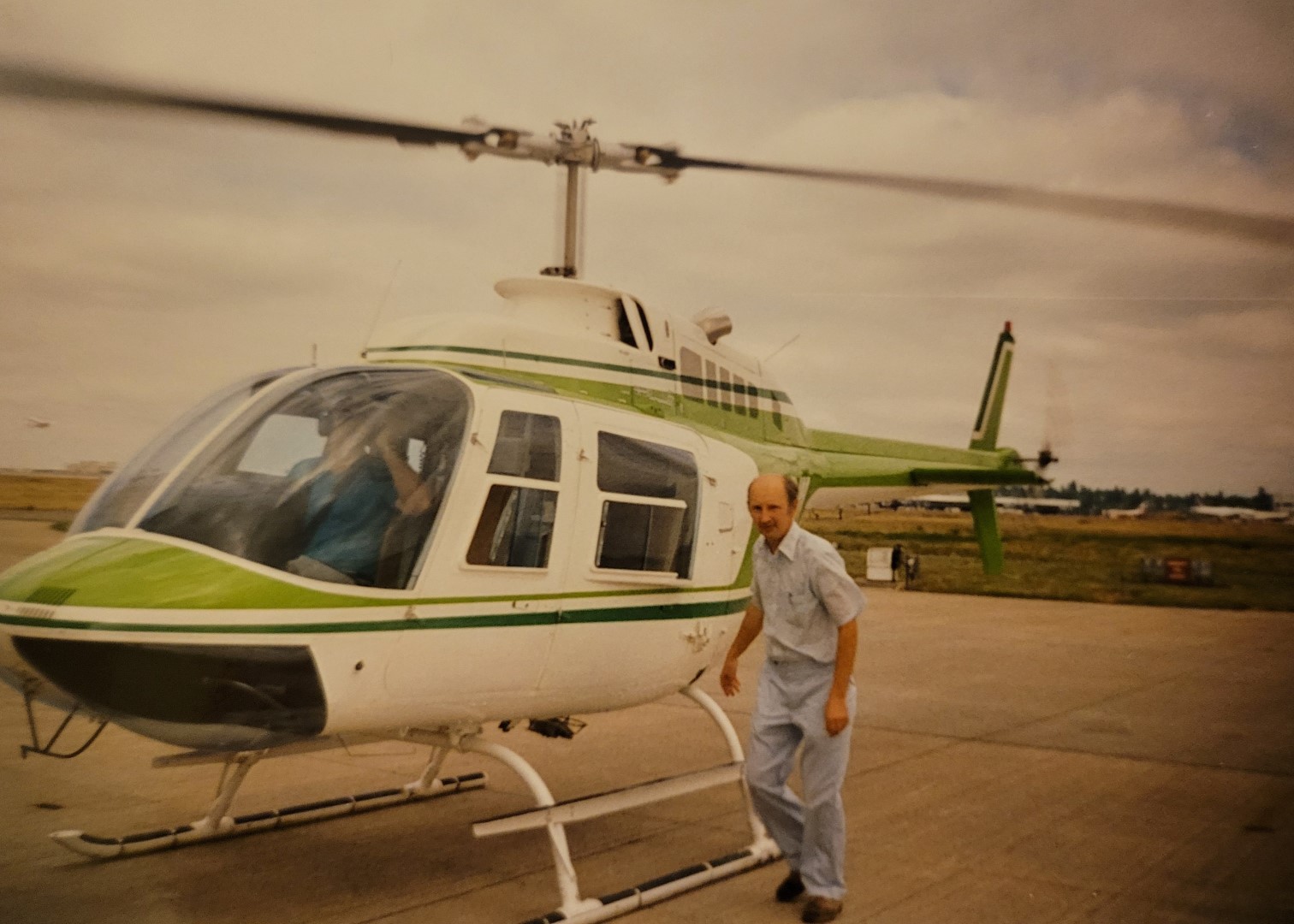 Image of Josh's uncle, Tom Dill, who worked in Weyerhaeuser aviation for 30 years before retiring.
