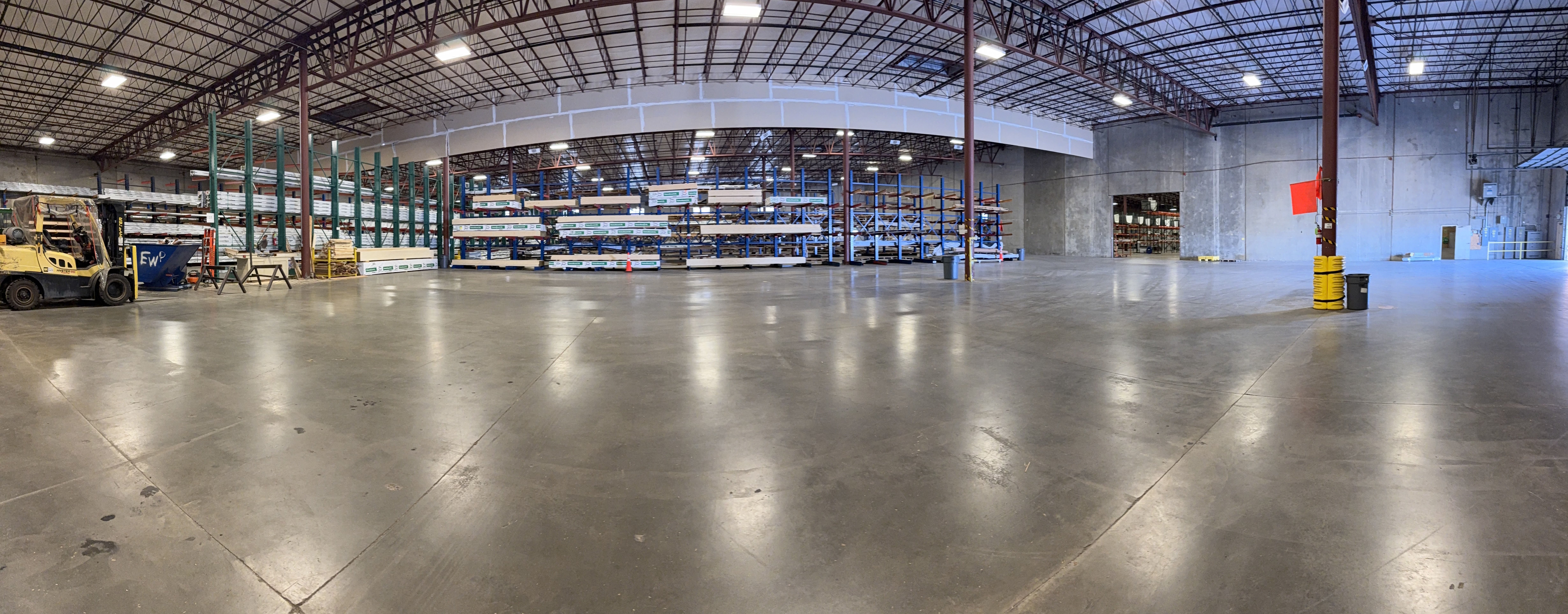 Image of the interior of the new Spokane Distribution Center.