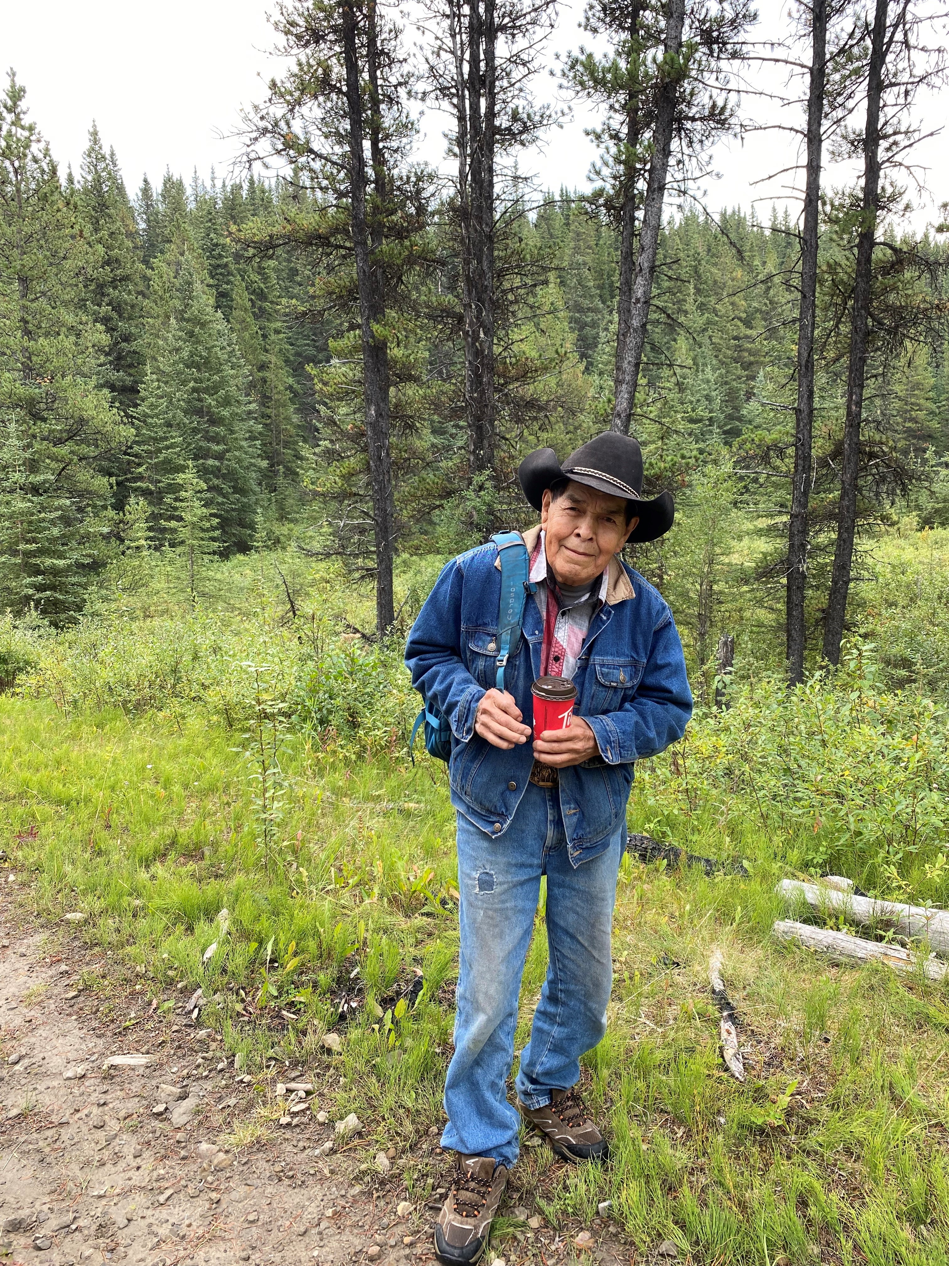 Image of AWN Elder Louis Joachim during a recent field visit.