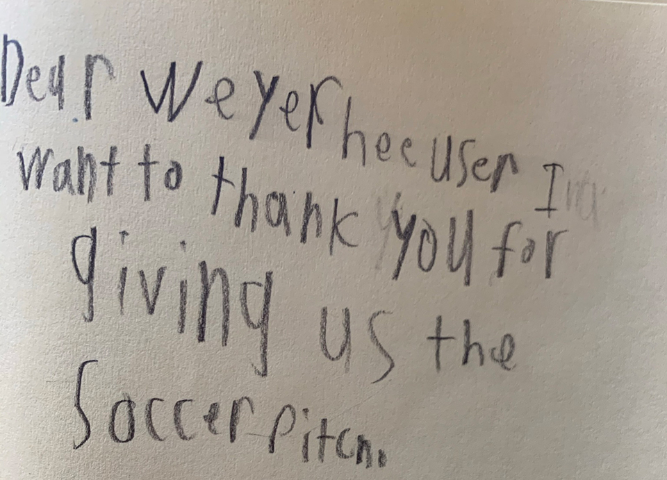 Thank You Note From Student