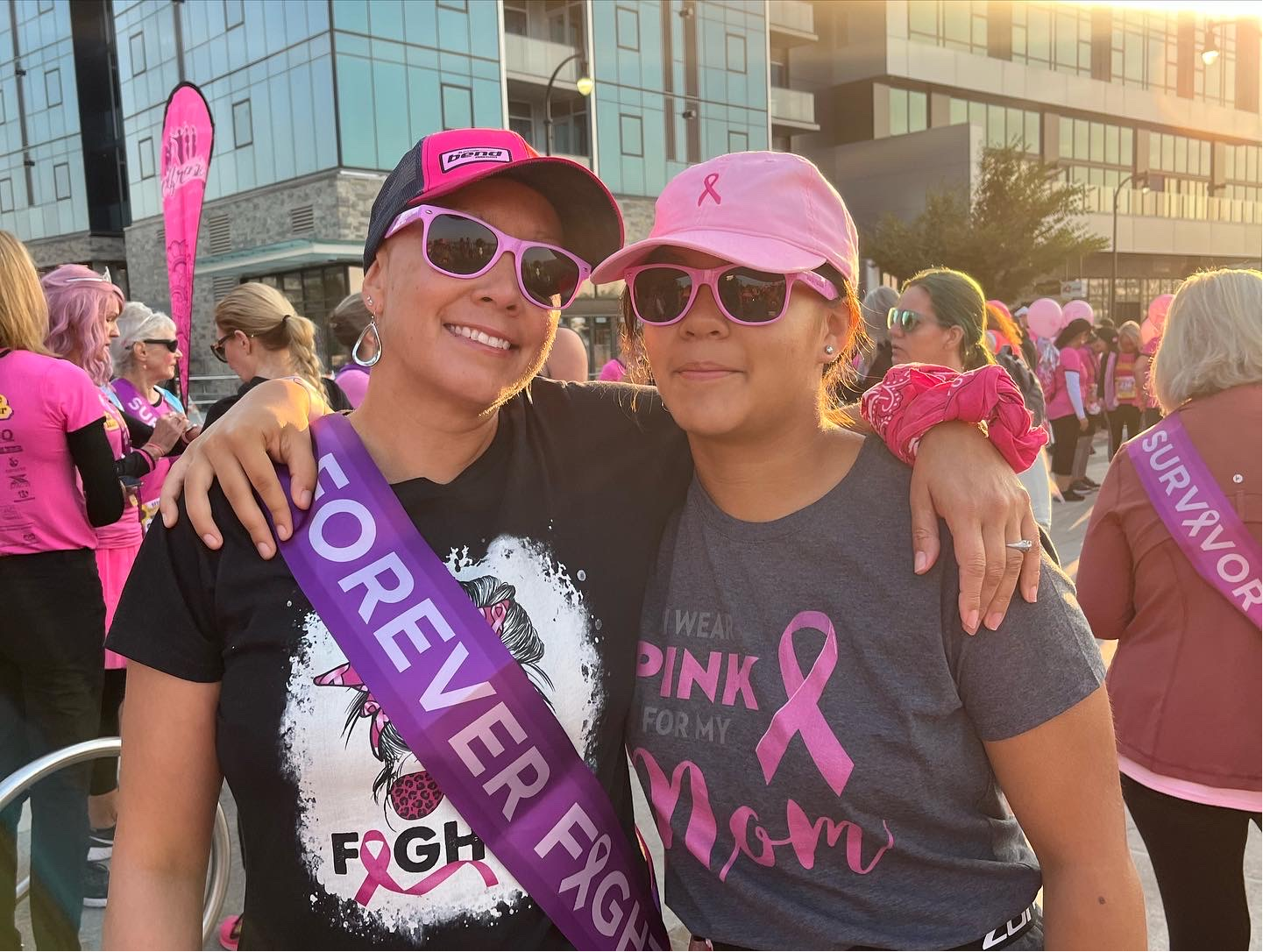 Viviana and her daughter Mia at the 2022 Run for a Cure.