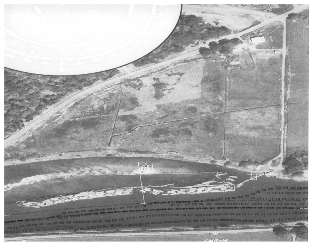 An aerial photo of the land taken in 1975.