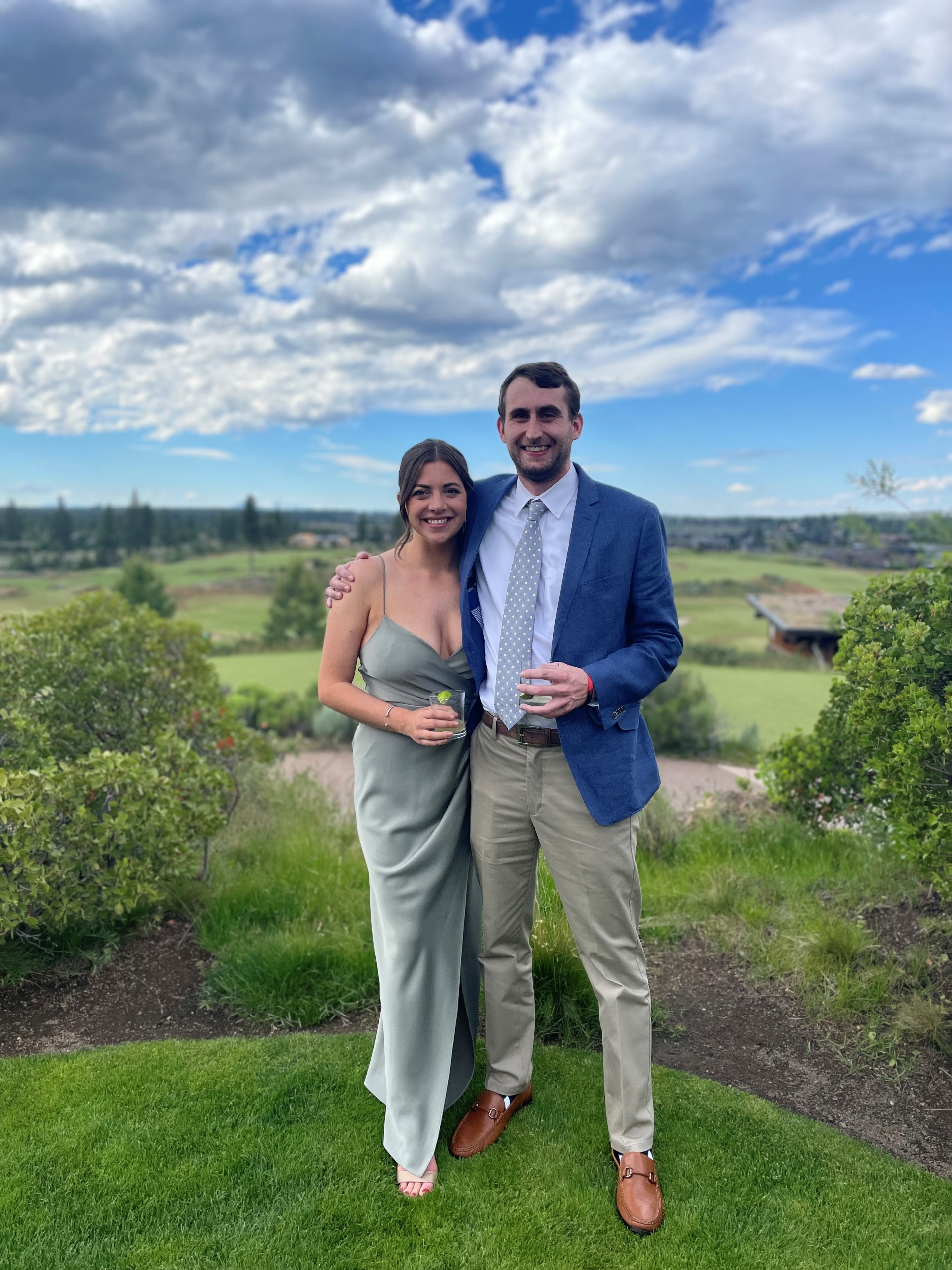 Dash and his girlfriend Abby at their friend’s wedding in Bend, Oregon, this past summer.