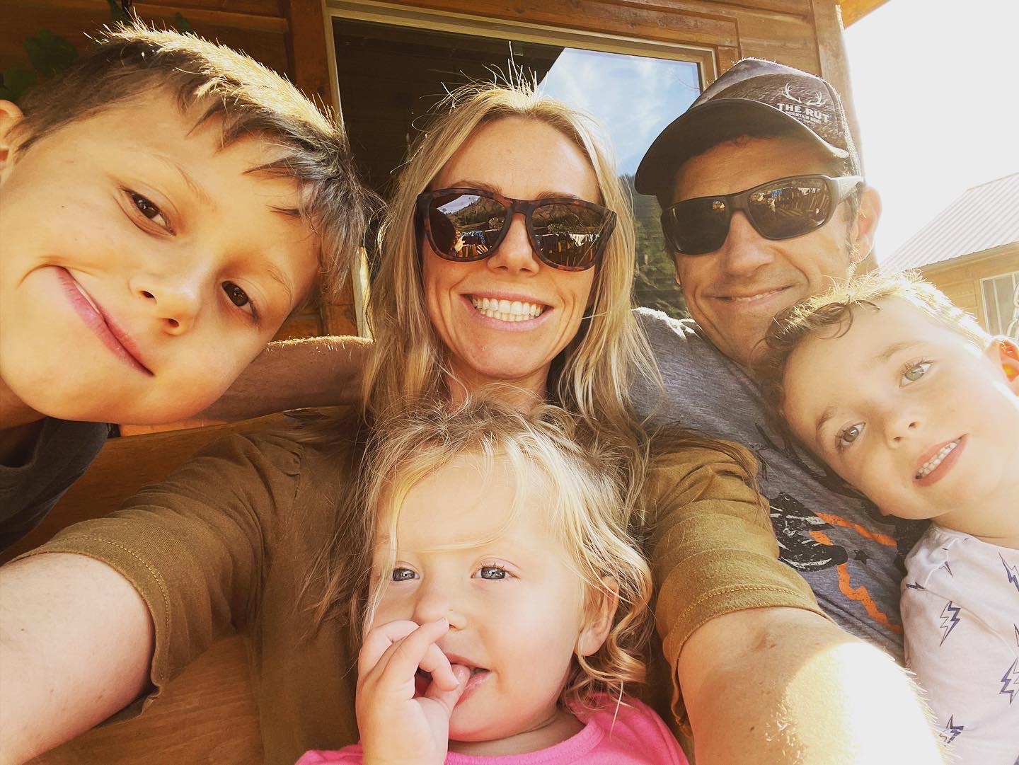 Image of the Richardson family at Quinn's Hot Springs in Montana.