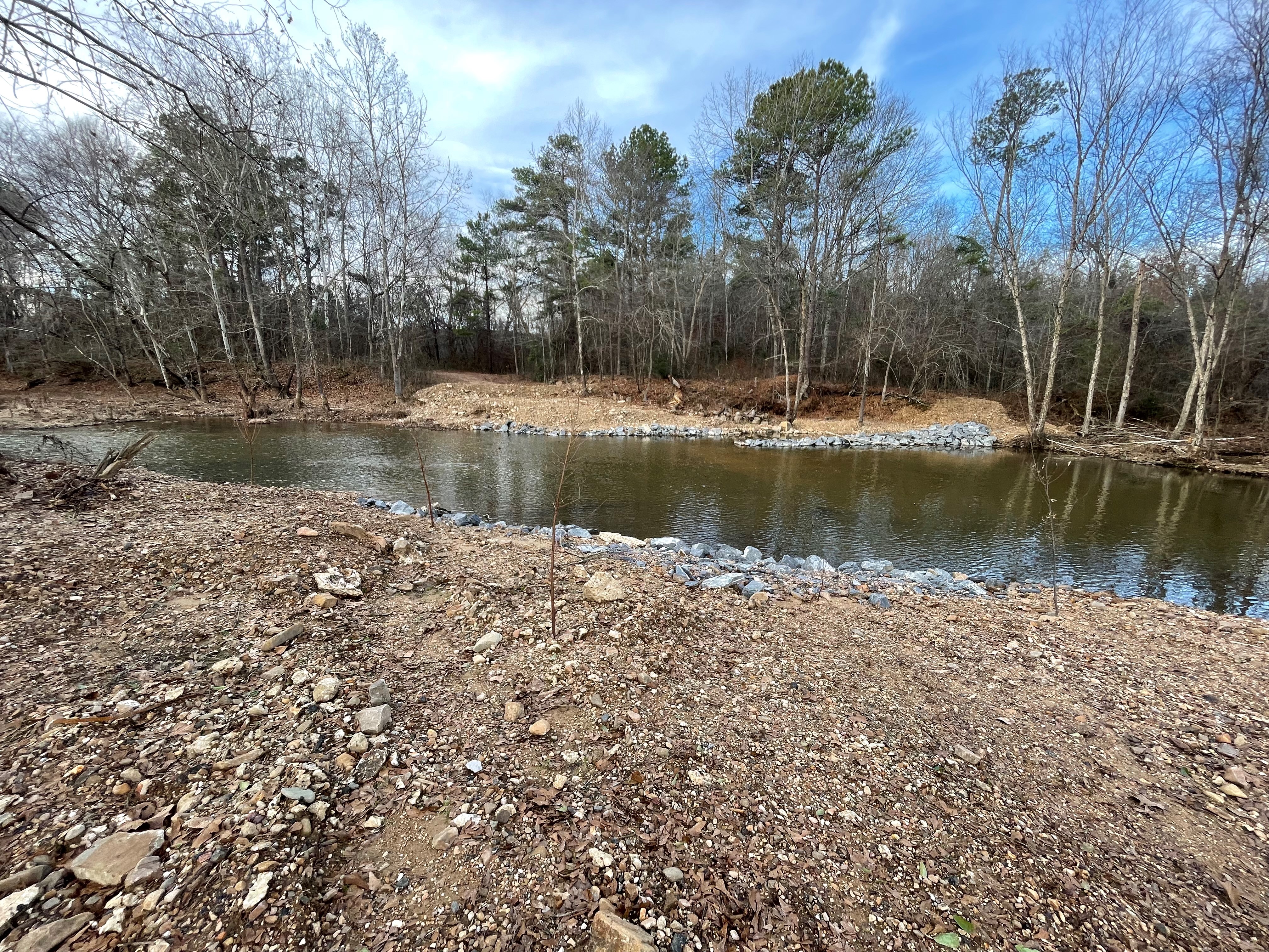 Image of the Saline River with the legacy crossing removed.