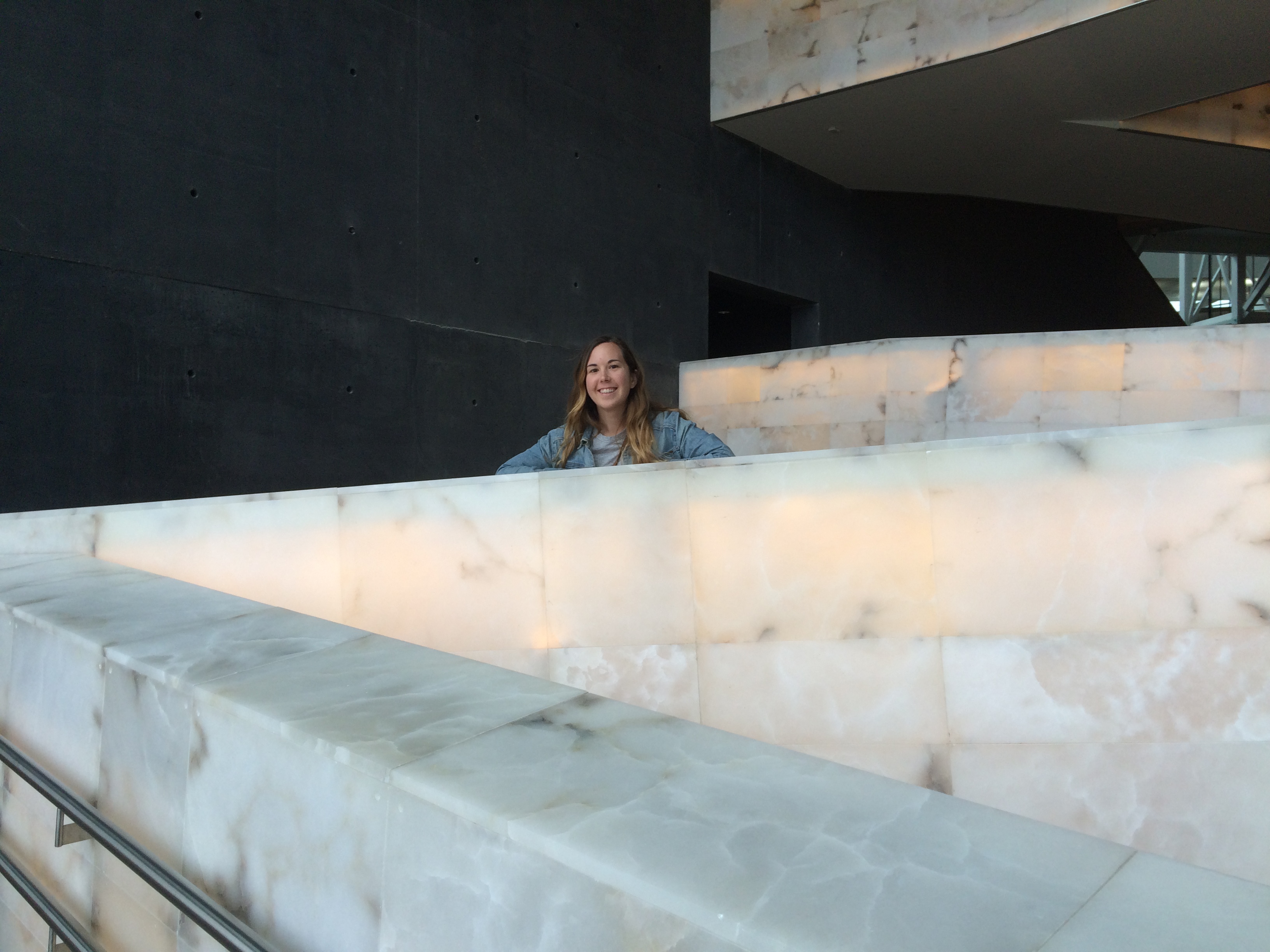 Image of Maddie at the Canadian Museum for Human Rights.