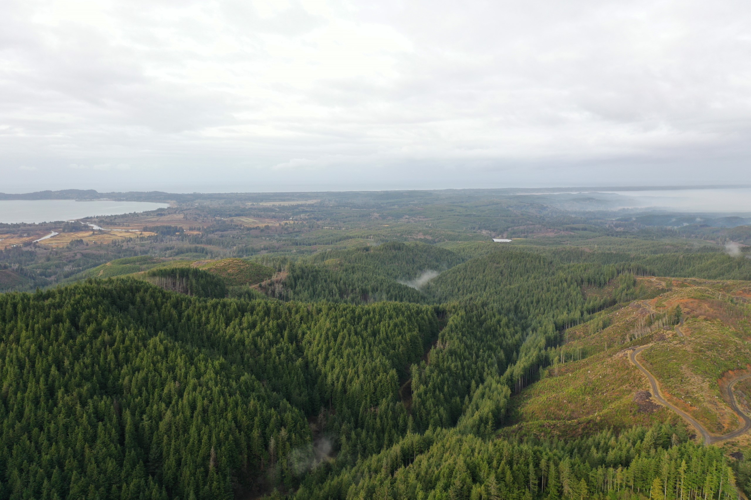 This image was tkaen from the highest point in the watershed.